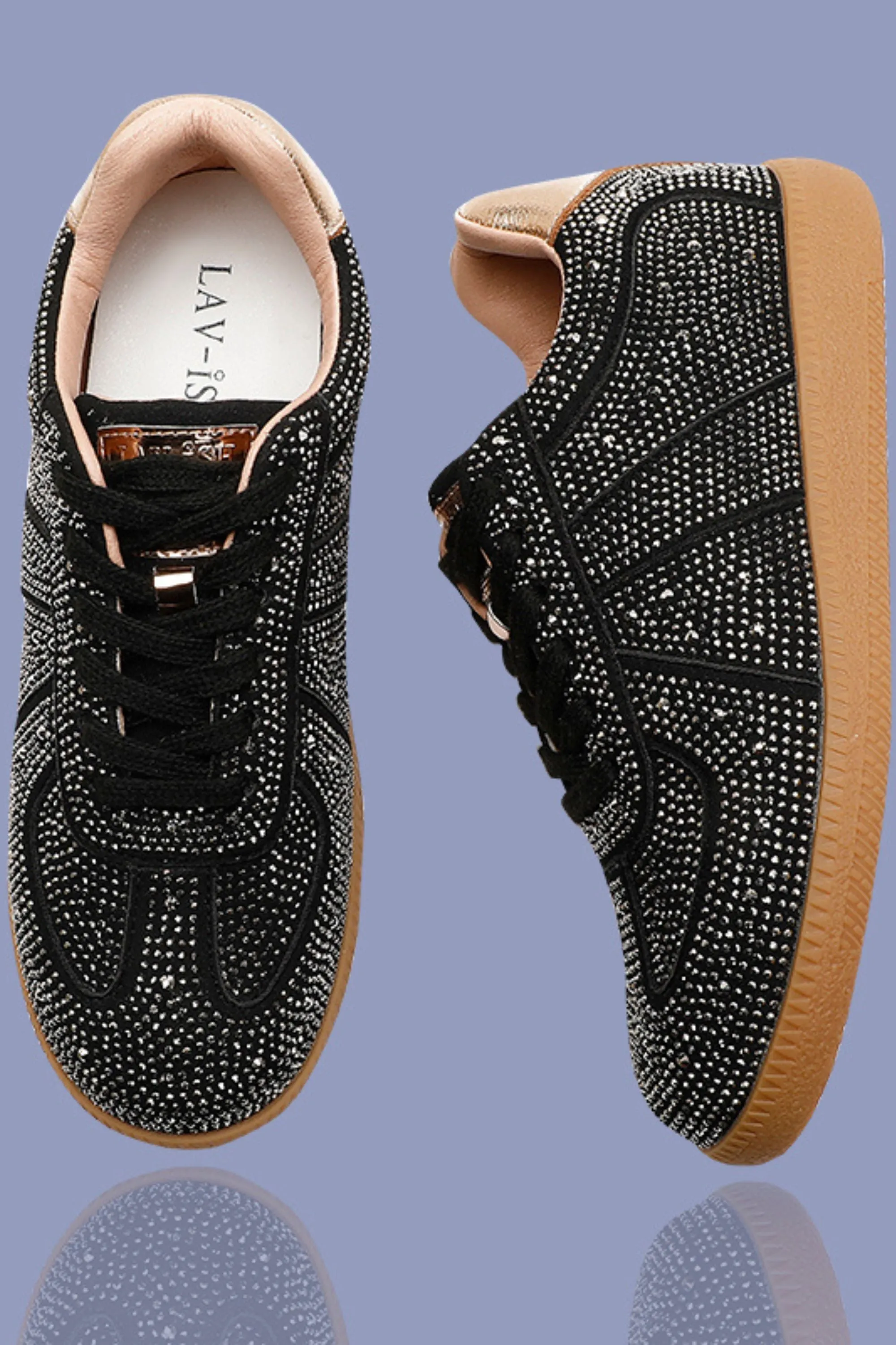 VELVET BLING SNEAKERS - SNKVEL