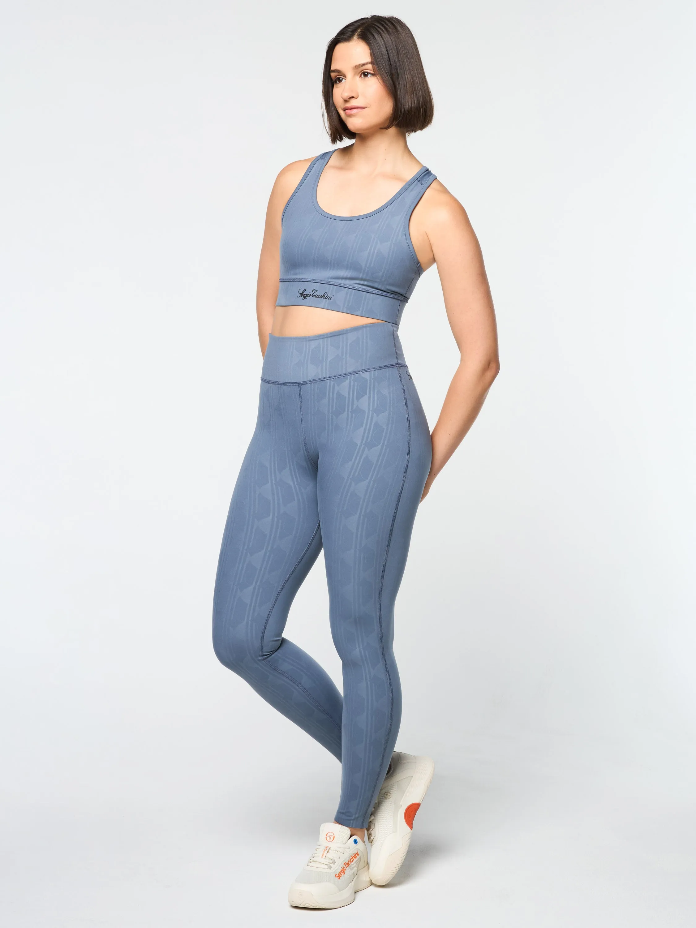 Viano Printed Sports Bra- Grisaille