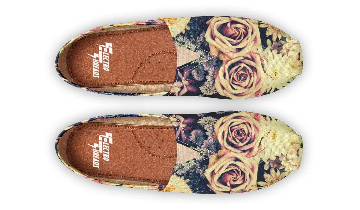 Vintage Flowers Casual Slip on Shoes