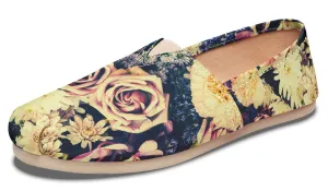 Vintage Flowers Casual Slip on Shoes