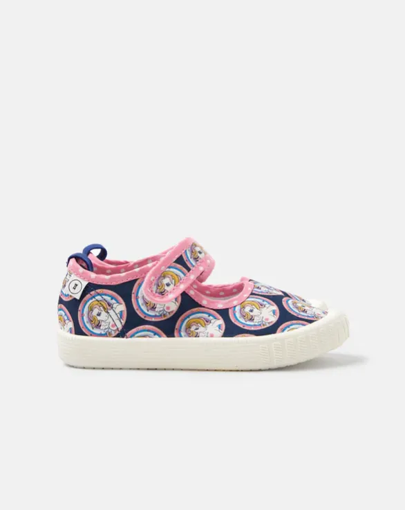 Walnut My Little Pony Mary Jane Canvas Shoes