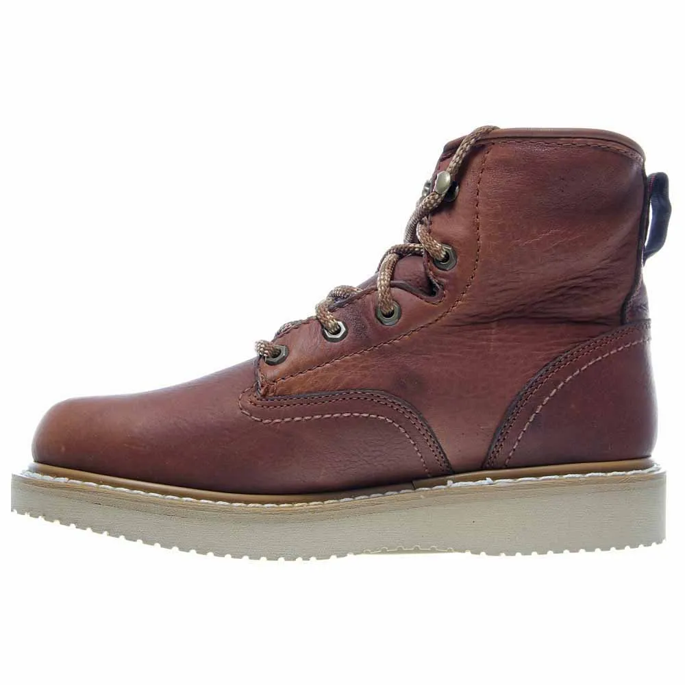 Wedge Lace Up Work Boots