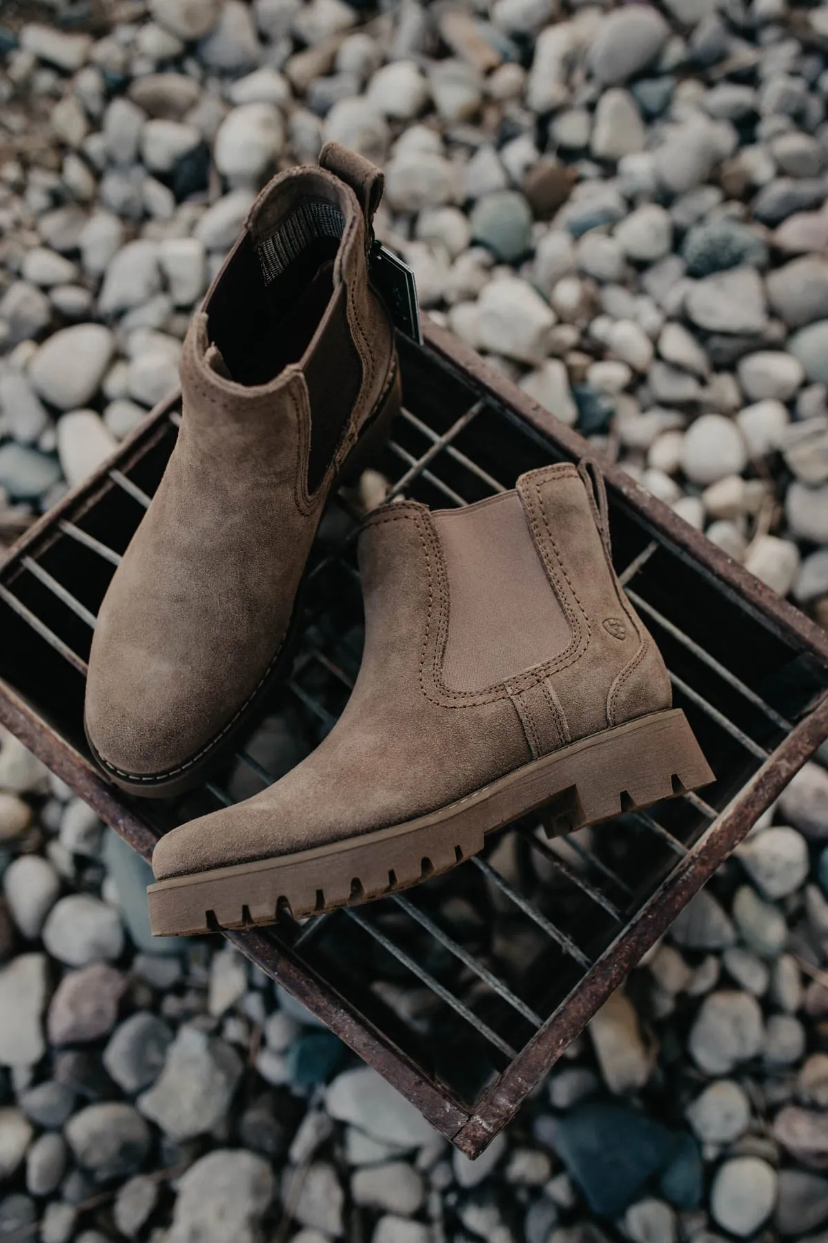 'WexFord' Women's Ariat Lug Chelsea Boot {Dark Moss}