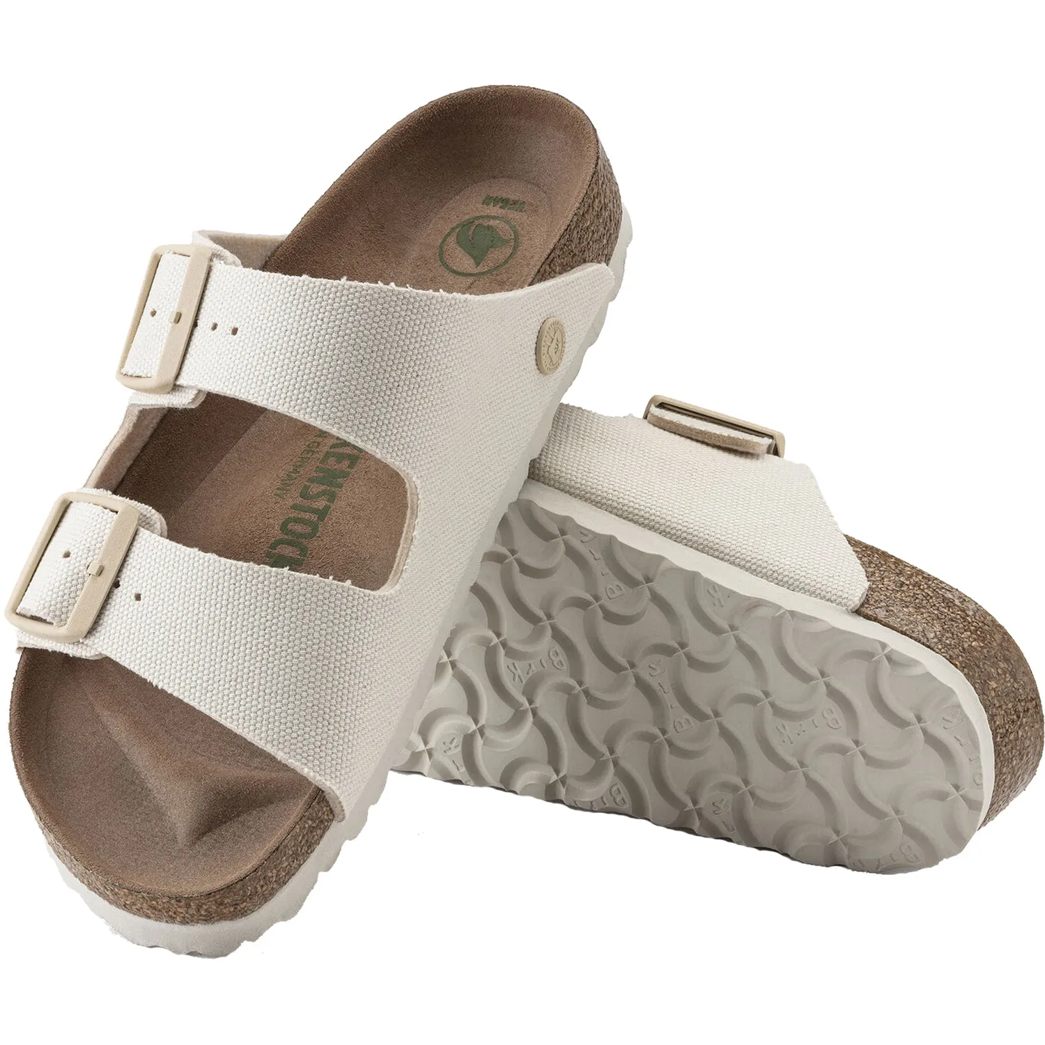 Women's Birkenstock Arizona Vegan Eggshell Canvas