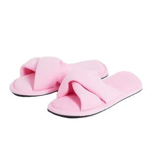 Women's Cross Strap Slipper,Pink