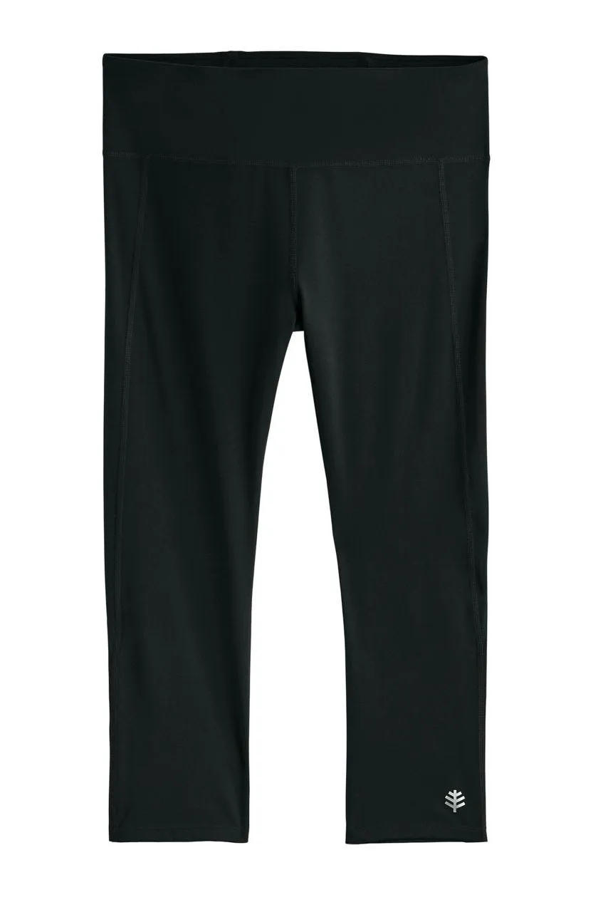 Women's High-Rise Asana Yoga Capris  |  Black