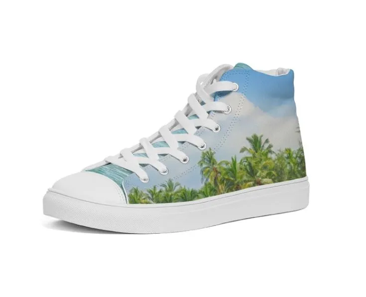 Women's Lifestyle Sneakers. Casual High Tops Keds. Beachscape. WickedYo.