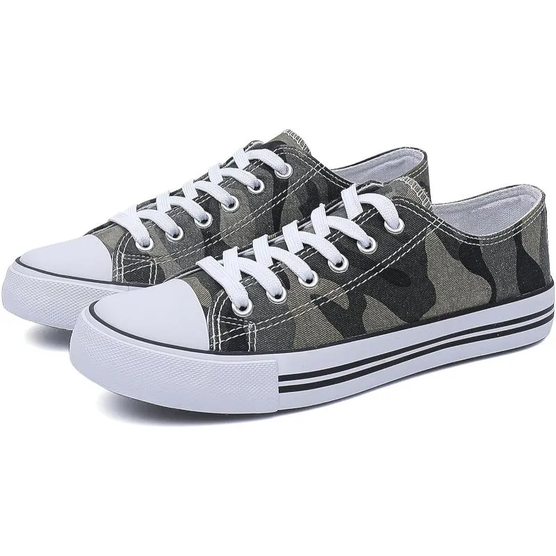 Women's Mono Canvas Lace-Up Sneakers