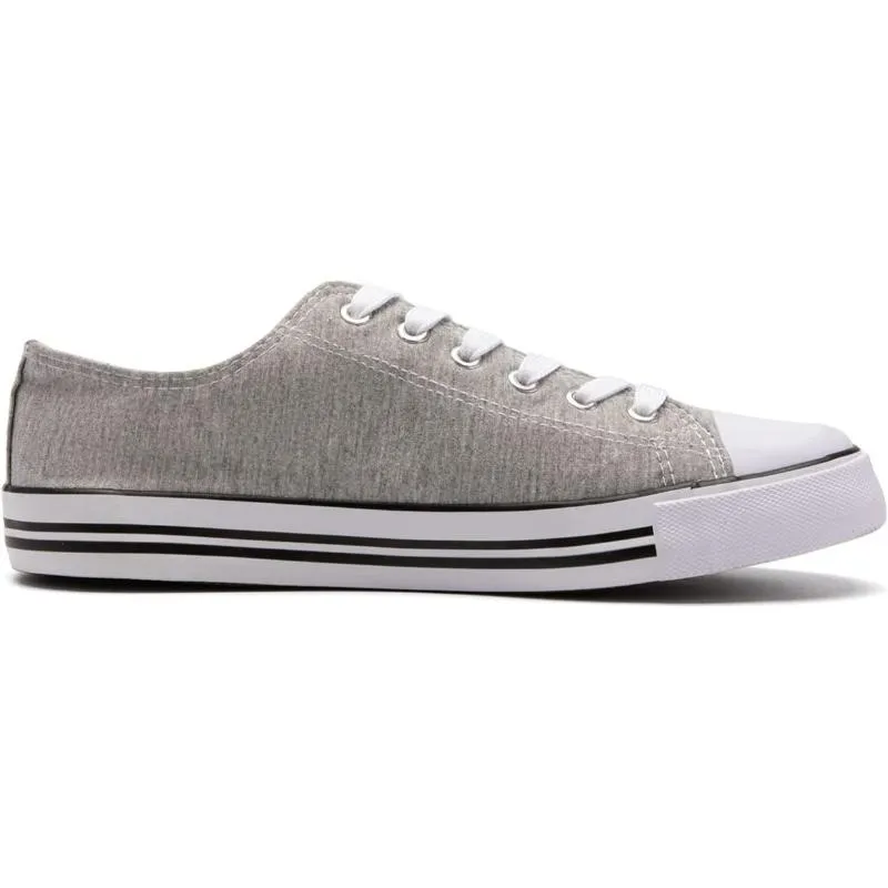 Women's Mono Canvas Lace-Up Sneakers