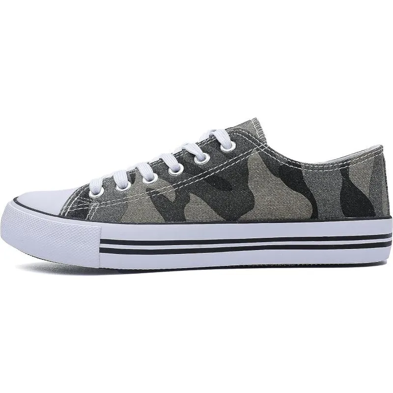 Women's Mono Canvas Lace-Up Sneakers