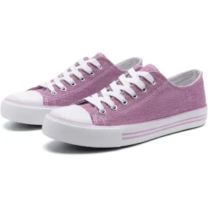 Women's Mono Canvas Lace-Up Sneakers