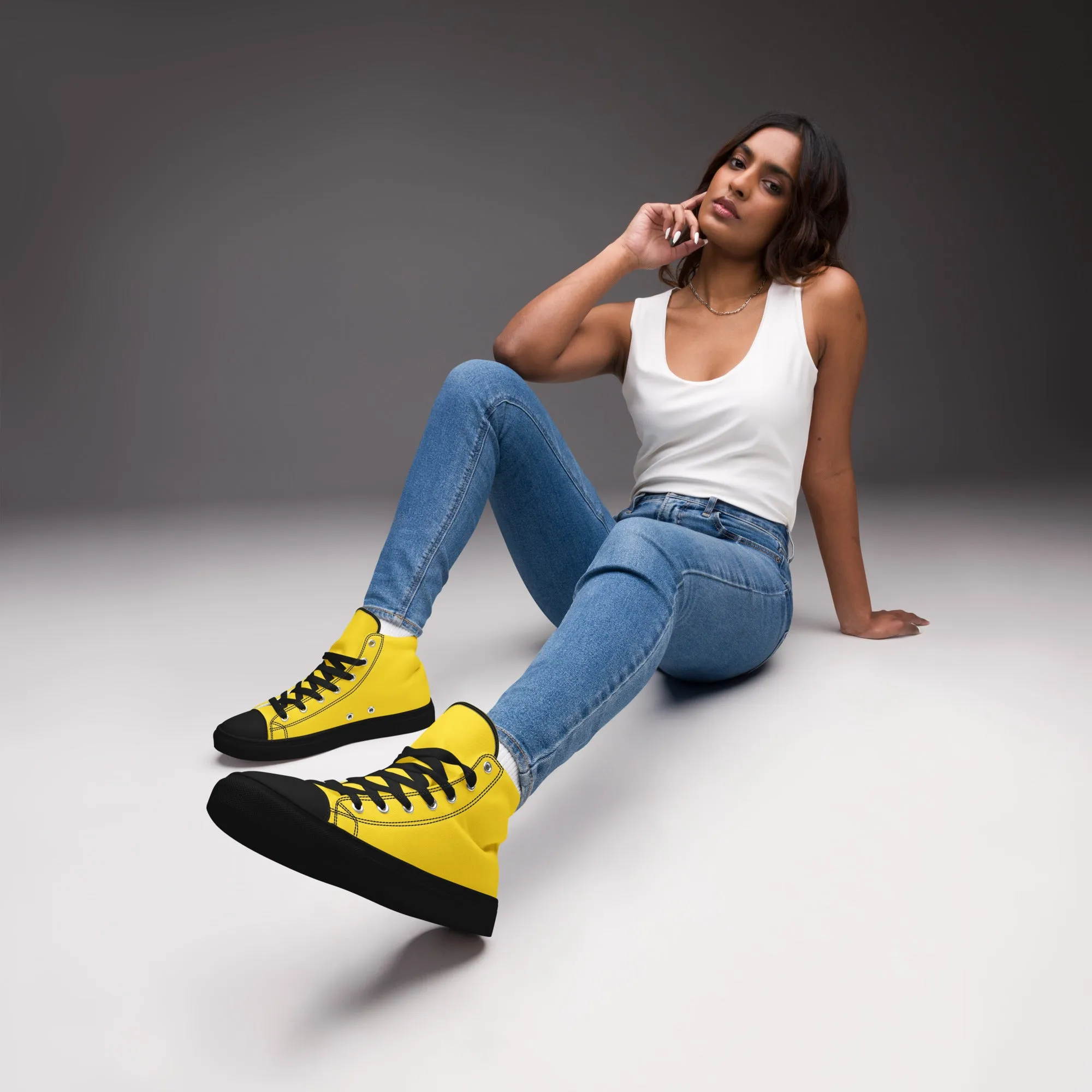 Women’s Yellow High Top Shoes