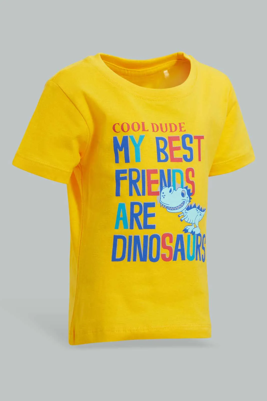 Yellow Dinosaur T-Shirt For Baby Boys